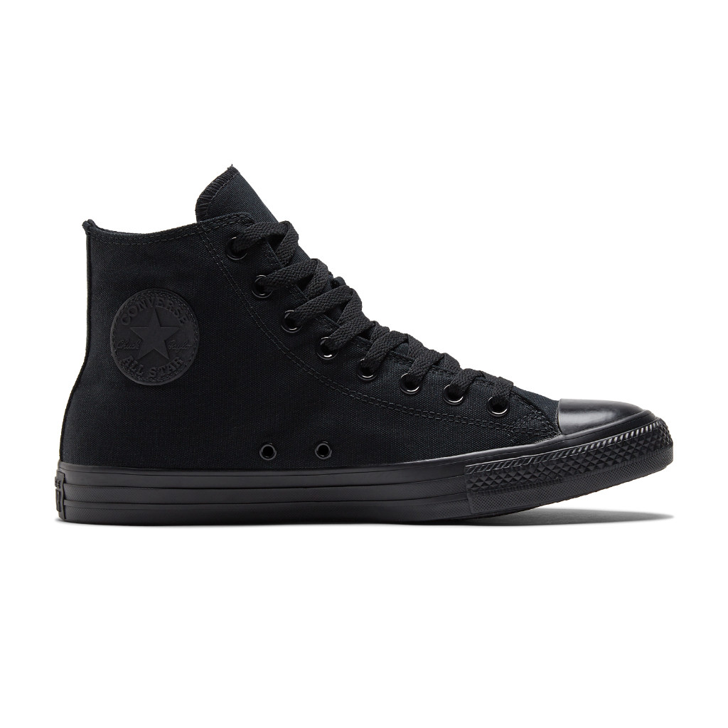 Sepatu sneakers Chuck Taylor All Star Classics All Black Hi Original