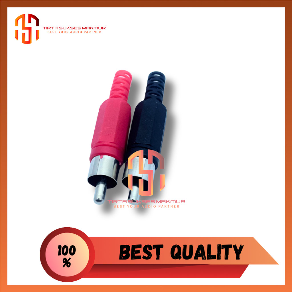JACK RCA PLASTIK SEPASANG JEK RCA
