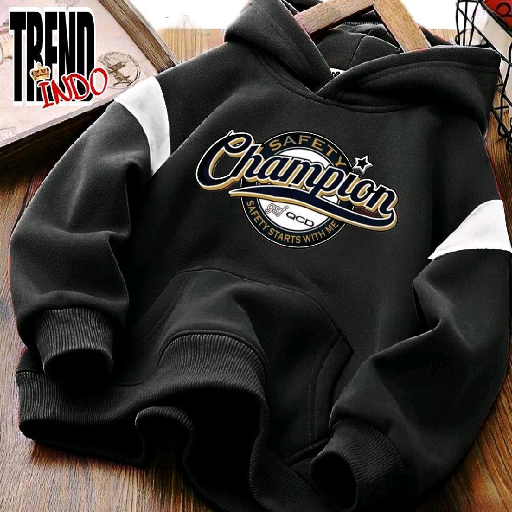 Jaket Hoodie Champion Anak Remaja Laki laki perempuan Mix Warna BigSze (2-18) Putih Merah Hitam Biru