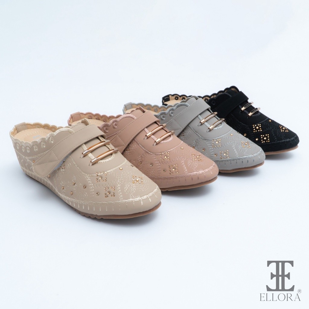 ELLORA EY-9234 Sepatu Sandal Wedges Import