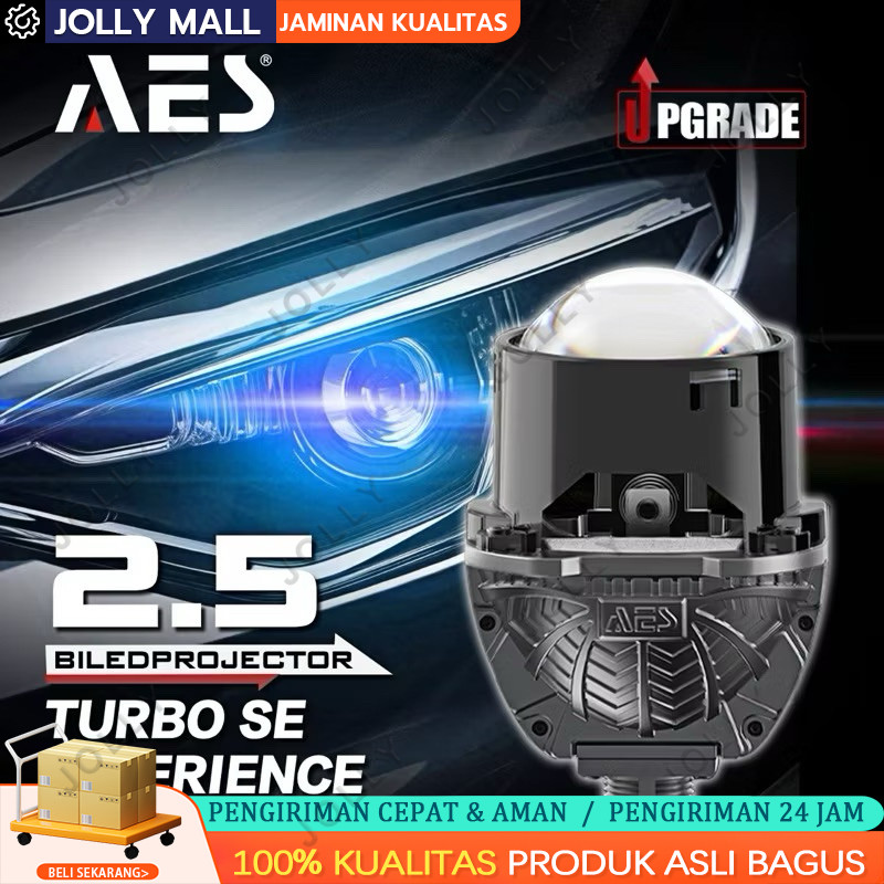 LAMPU BILED Projector BULLAES AES TURBO SE Experience V2 2.5 Inch Version 2 Double Emitter 60 WATT