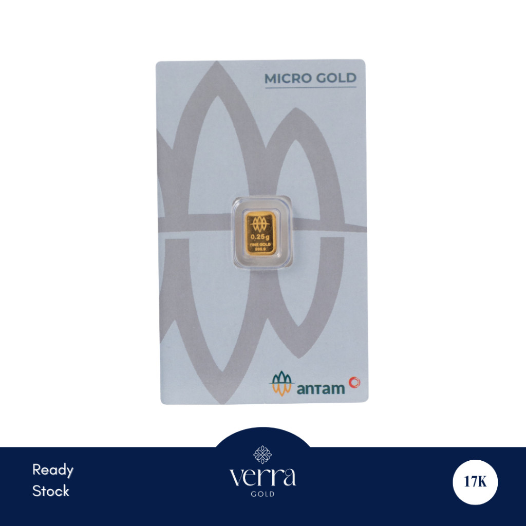 VERRA GOLD - Logam Mulia 24K 0,25 gram Emas Batangan