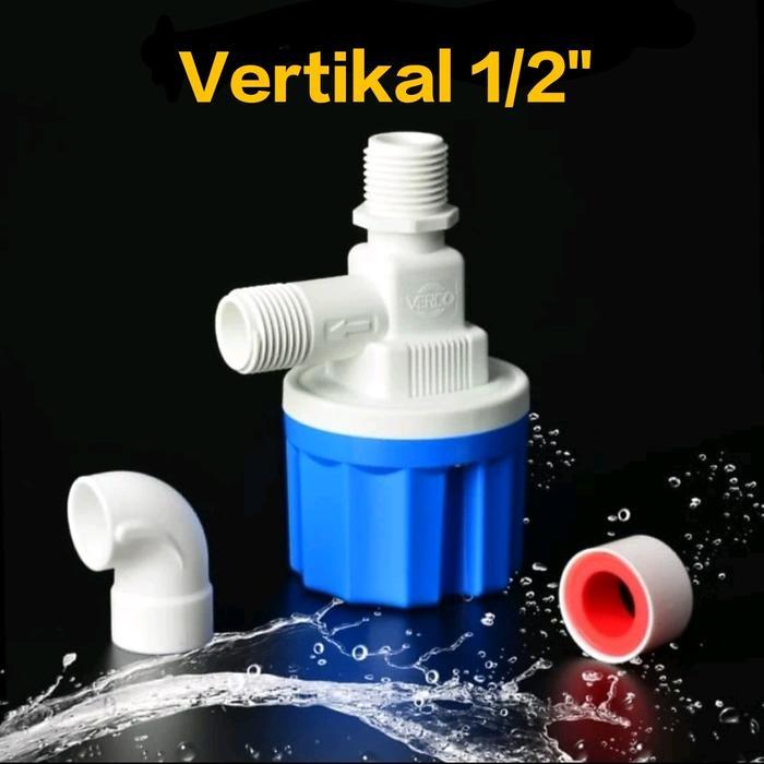 [NEW] pelampung toren kran air otomatis tandon air tanpa listrik 1/2" - 1" filter tandon otomatis - 