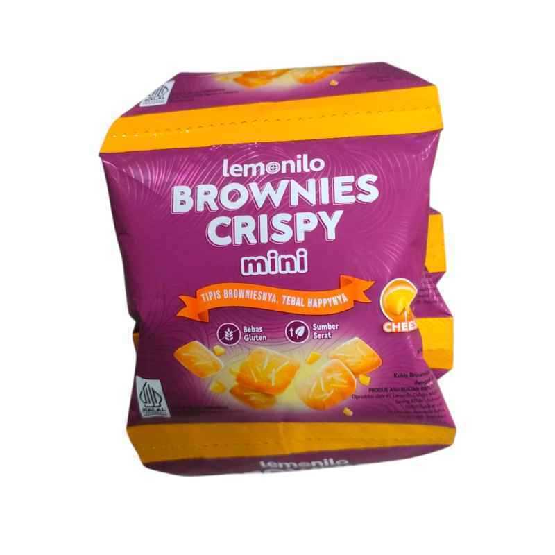 Lemonilo Brownies mini crispy renceng isi 5 x 9gr kripik brownis amanda fudgy instant savira panggan