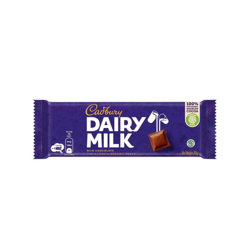 Cadbury Cokelat Dairy Milk Chocolate 90 gr
