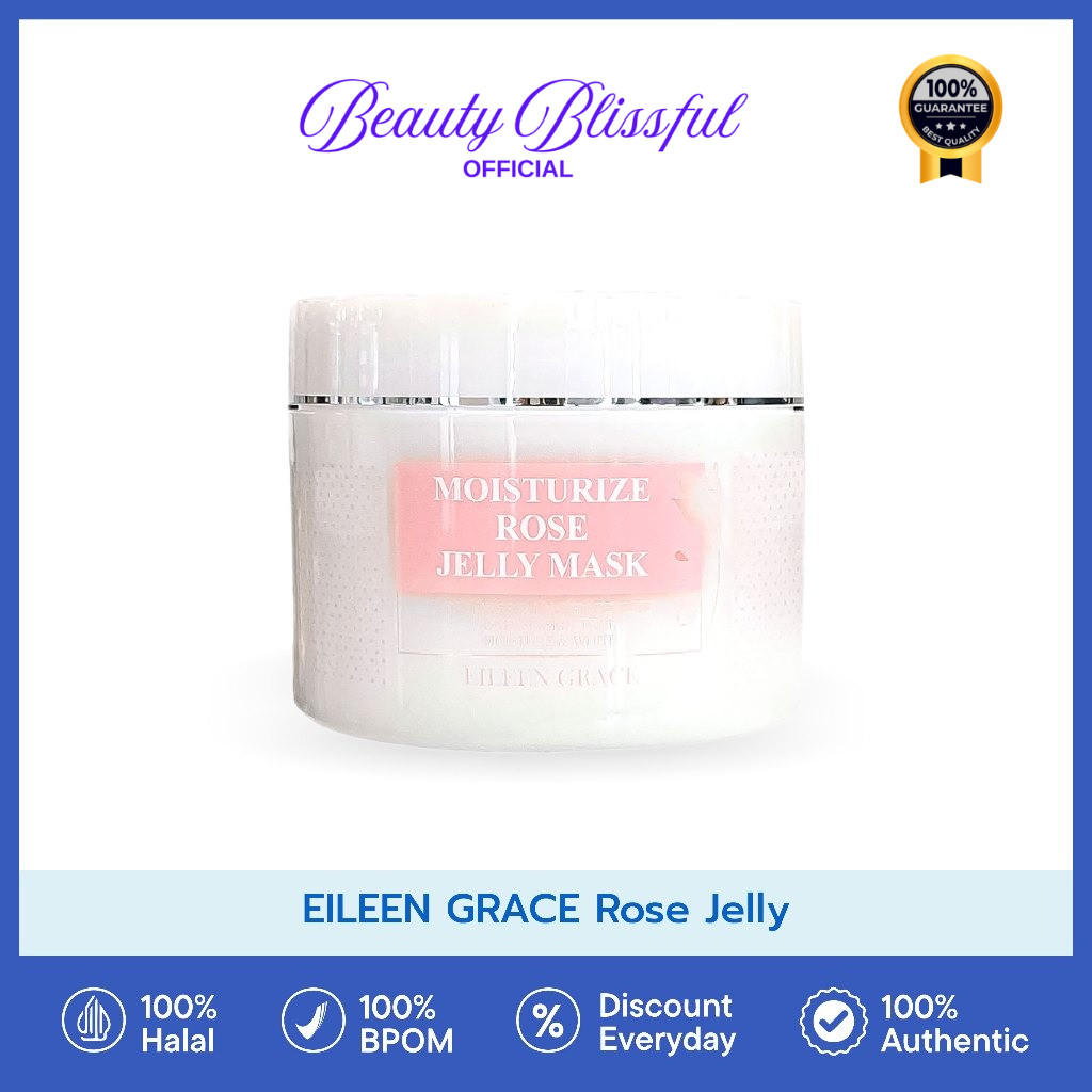 EILEEN GRACE Rose Jelly - Moisturize Rose Jelly Mask | Masker Wajah Untuk Jerawat, Bruntusan, Bekas 