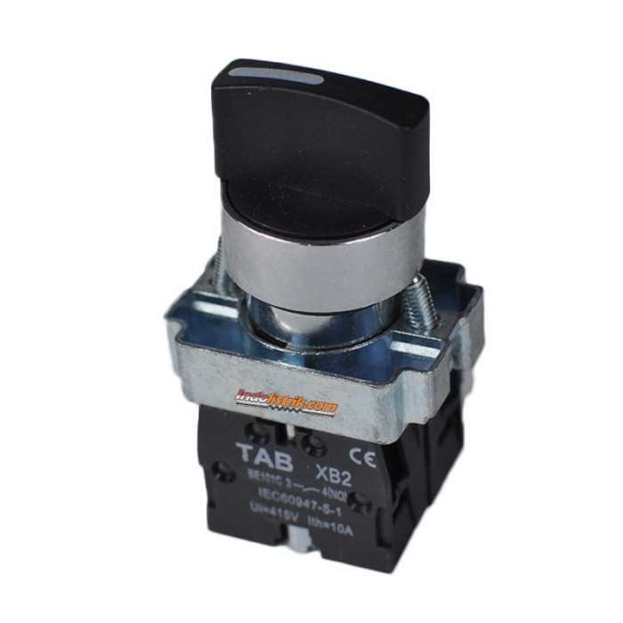 Selector Switch 3posisi Spring-Return 22mm TAB LAY5-BD53