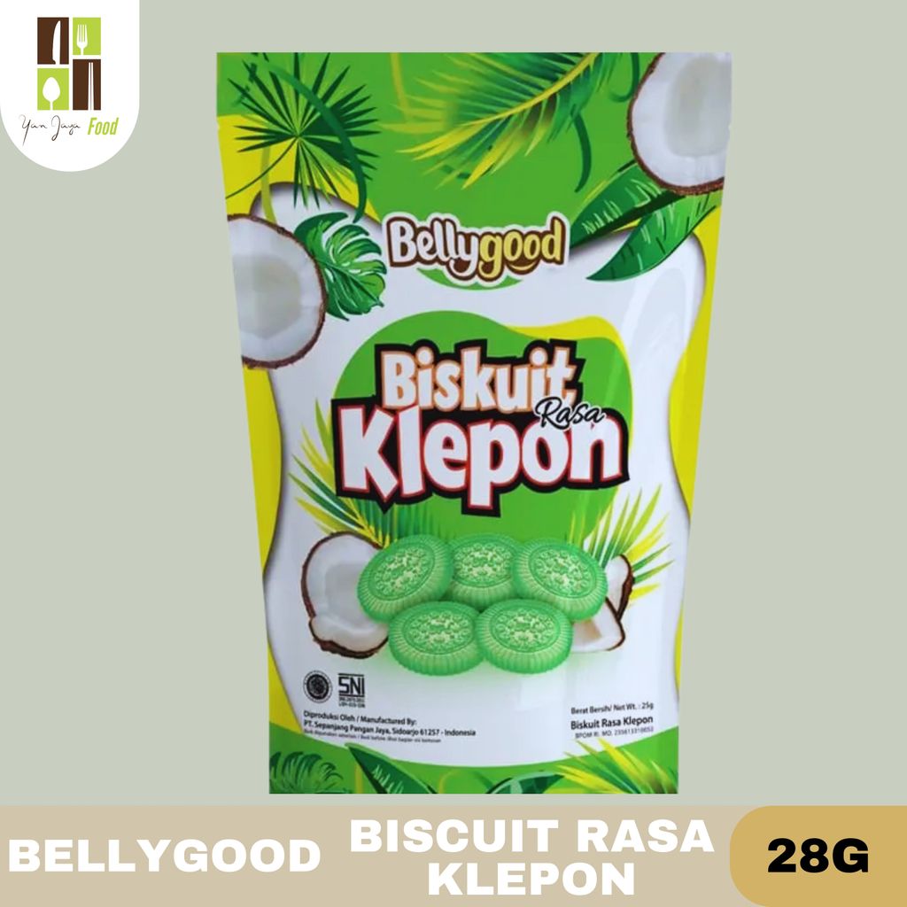 Bellygood Biscuit Klepon 28g / Biskuit Rasa Klepon / Kue Rasa Klepon / Snack / Cemilan Klepon