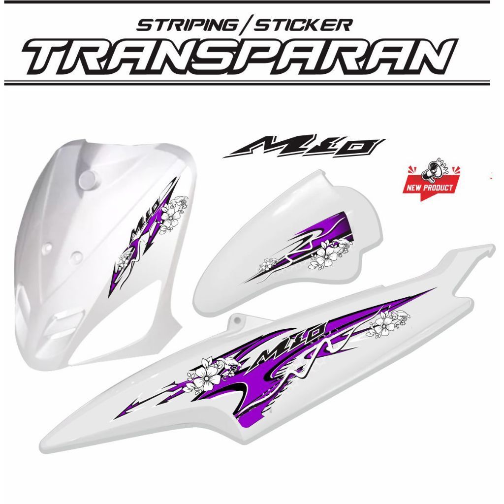 STIKER STRIPING VARIASI TRANSPARAN MIO SPORTY STIKER MIO VARIASI