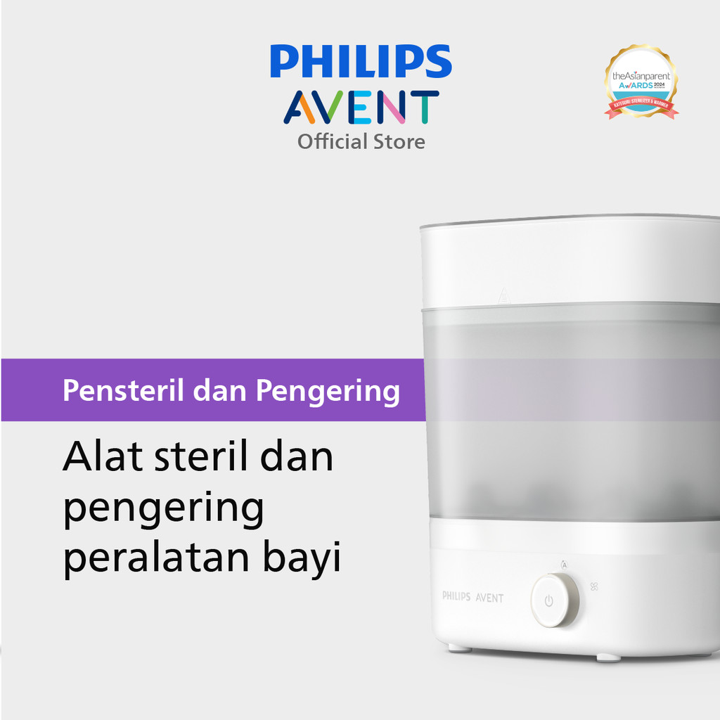 Philips Avent | Sterilizer & Dryer | Alat Steril & Pengering Peralatan Bayi | Terbukti Hilangkan 99,