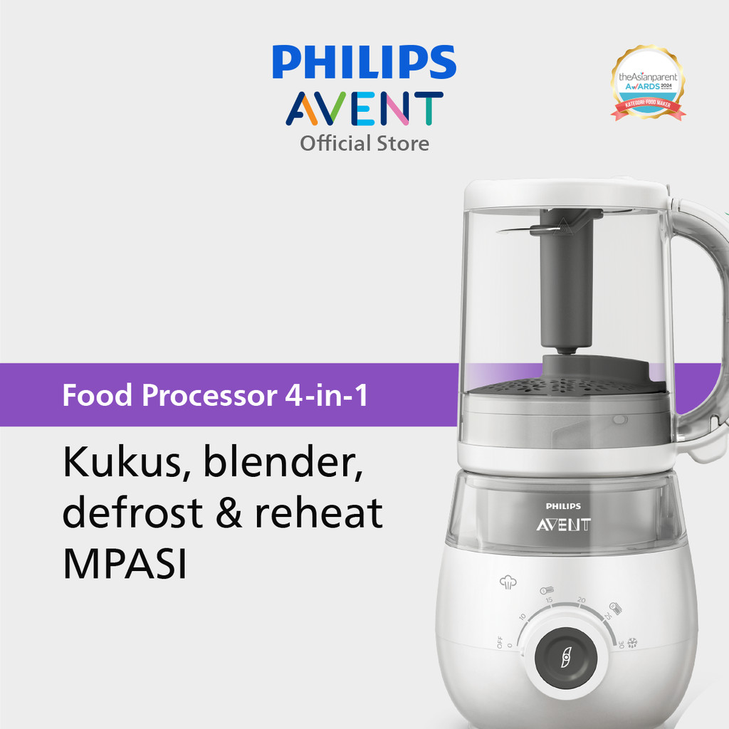Philips Avent | Food Processor | Alat MPASI | Blender Menyimpan Memanaskan Defrost MPASI | 4 in 1 | 