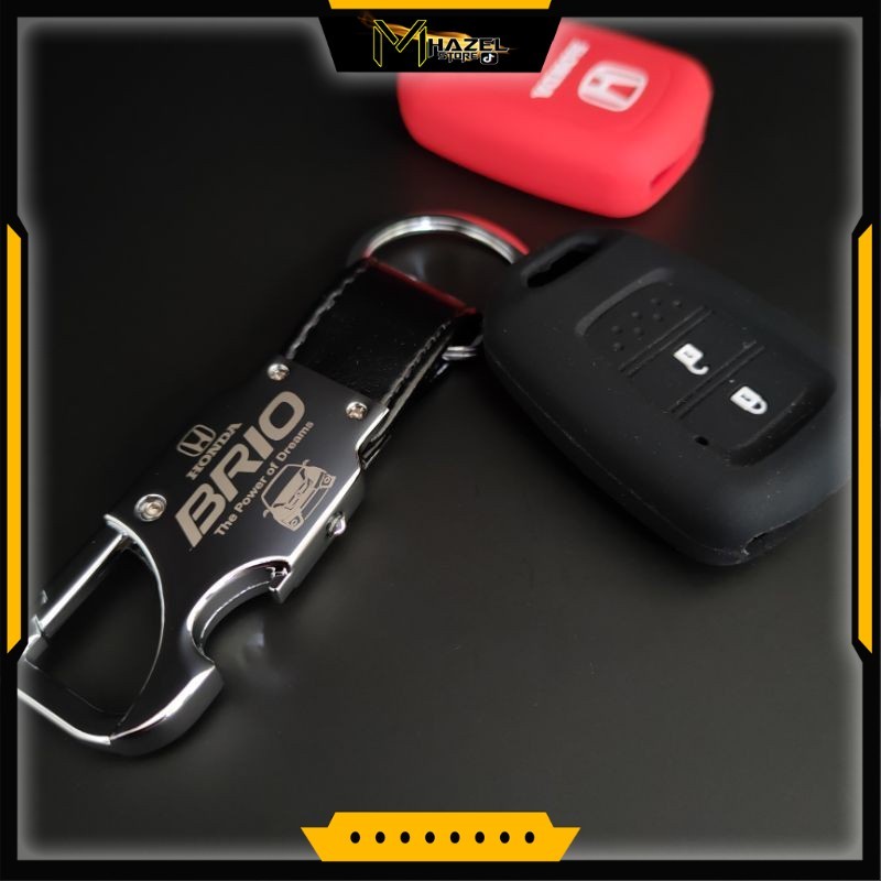 Gantungan Kunci Mobil Honda Brio Metal Anti Gores