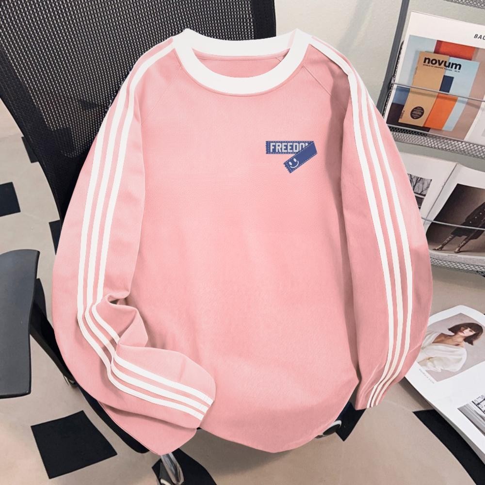 CF45ES VISION PREMIUM Kaos Lengan Panjang Tiga Garis Korea Premium 100% Katun | Freedom Style Pria W