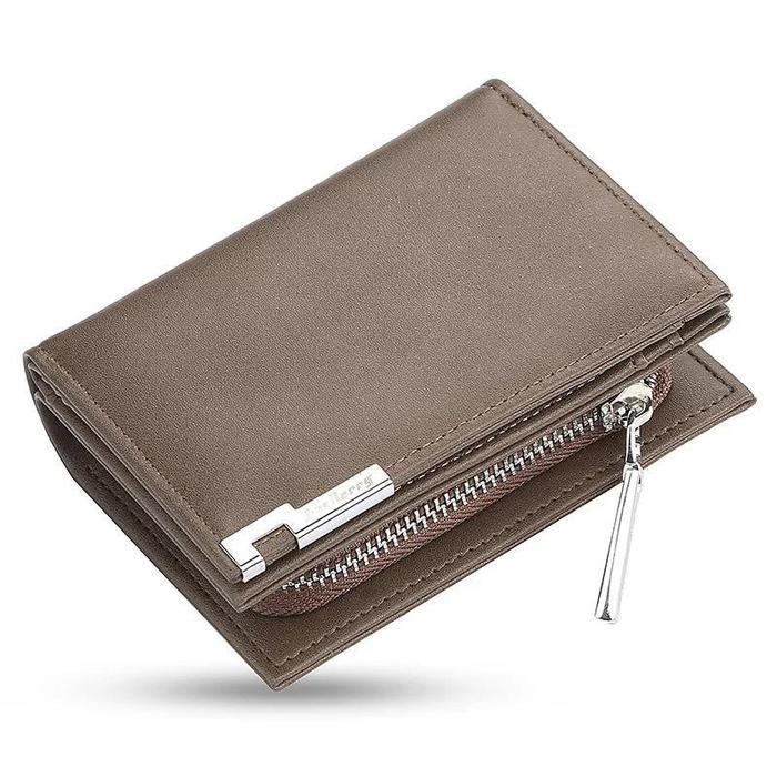 Dompet Lipat Baellery Wanita Pria Import Murah D025 - COKLAT MUDA