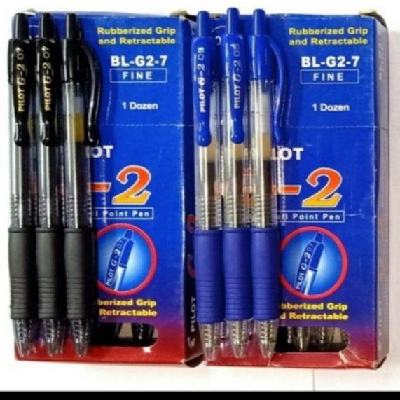 Balpoin pilot G2/pen pilot/pulpen pilot G2 hitam dan biru - Hitam, 0,5