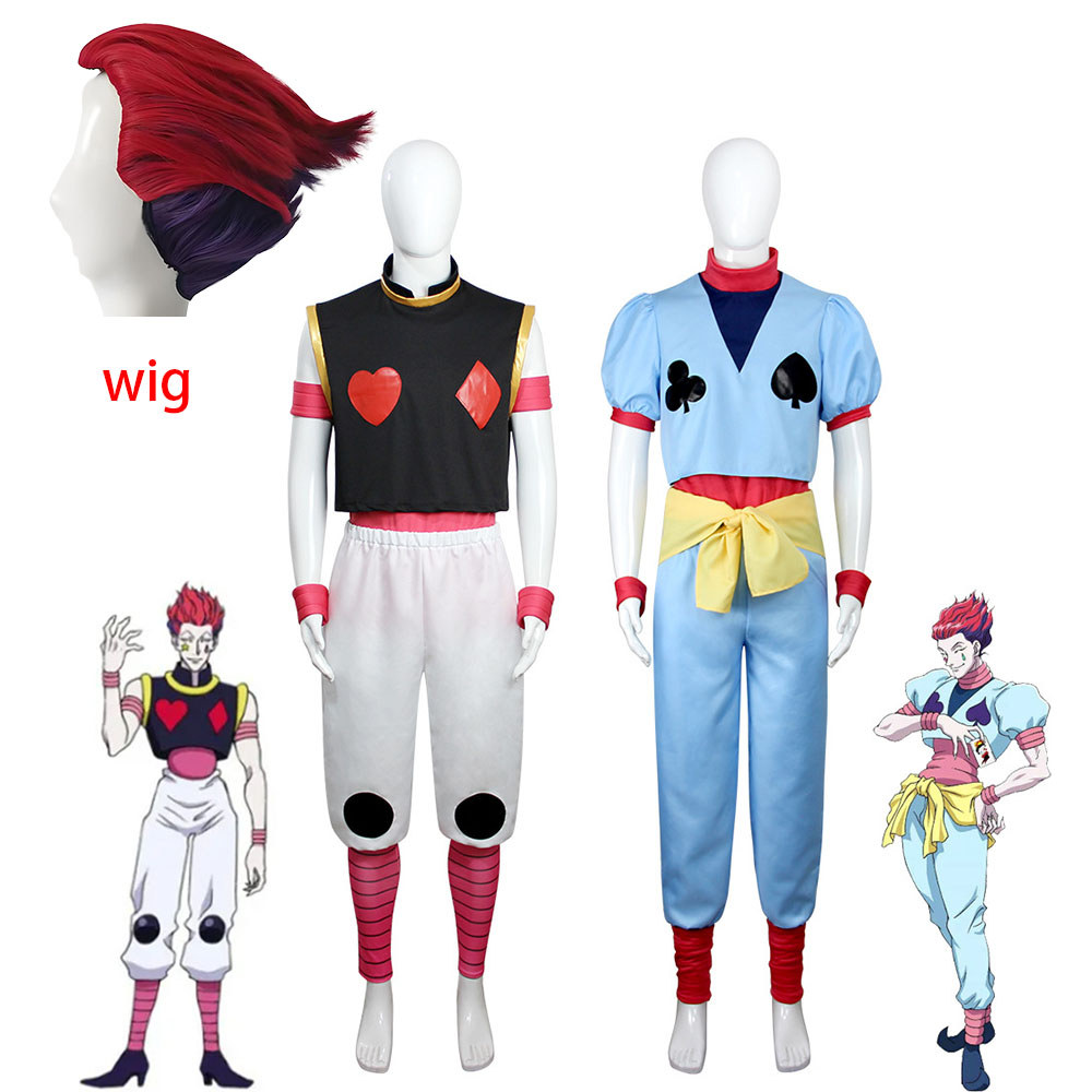 Anime HUNTER X HUNTER Hisoka Cosplay Costume Full Set Suit Uni Phantom Troupe Cos Uniform Halloween 