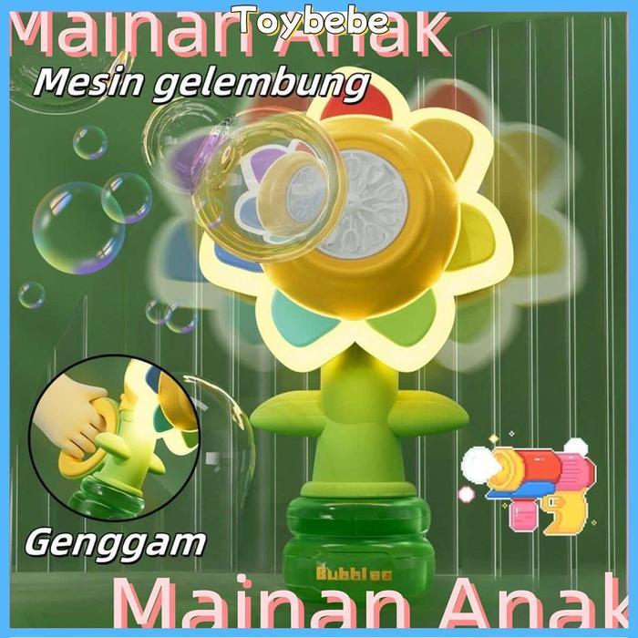 muhamadlance | Bunga Matahari Bubble Mesin Semprot Air Mainan Anak Toys Anak Laki Games Hadiah Pesta