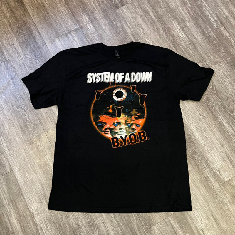 HOT [Import Stuff] Merchandise System Of A Down "B.Y.O.B" Katun Gildan
