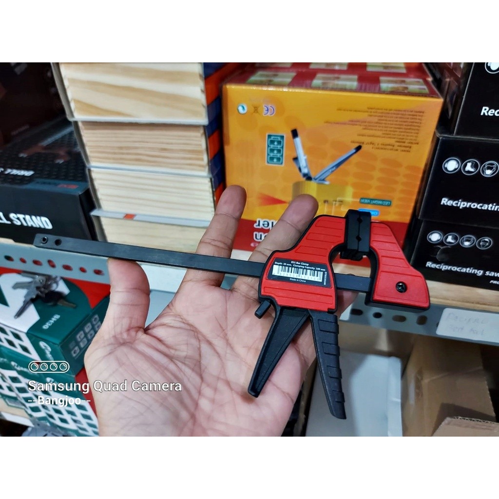 DURATEC mini ratchet clamp 4inch quick release Premium  / klem catok F mini 4" /  quick clamp 10cm D