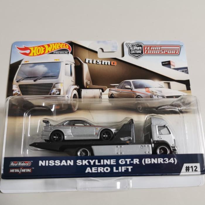 New Hot Wheels Team Transport Nissan Skyline Gtr R34 Aero Hotwheels