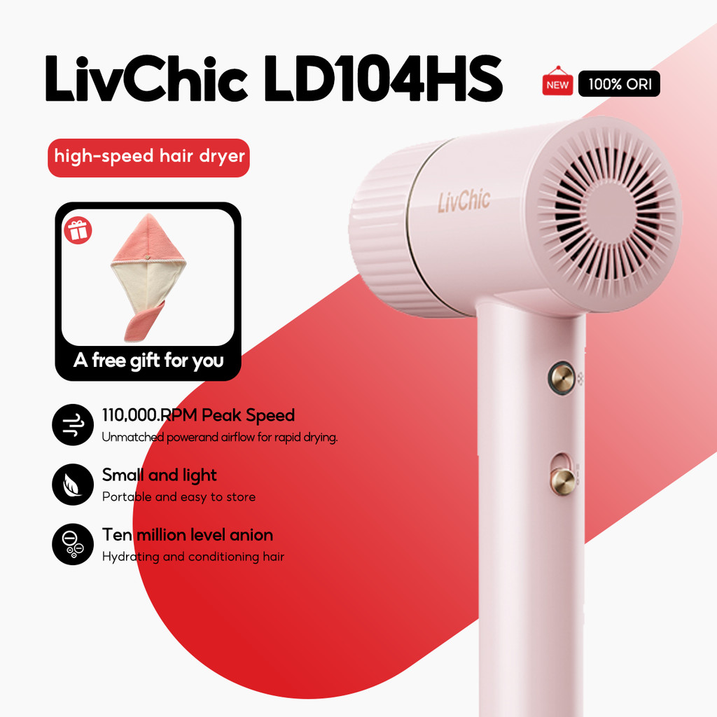 LivChic LD104HS High Speed Hair Dryer Pengering Rambut Profesional Hair dryer pengering rambut 372g