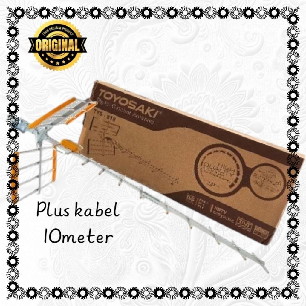 Antena Tv Toyosaki tys 818+ kabel 10meter