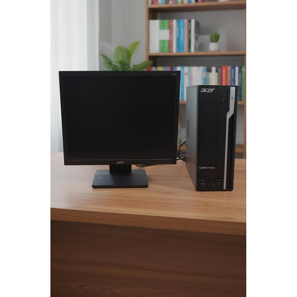 Monitor + PC  , Mini PC Acer Veriton X2640 Core i5 4460T Plus Monitor 17 INCH