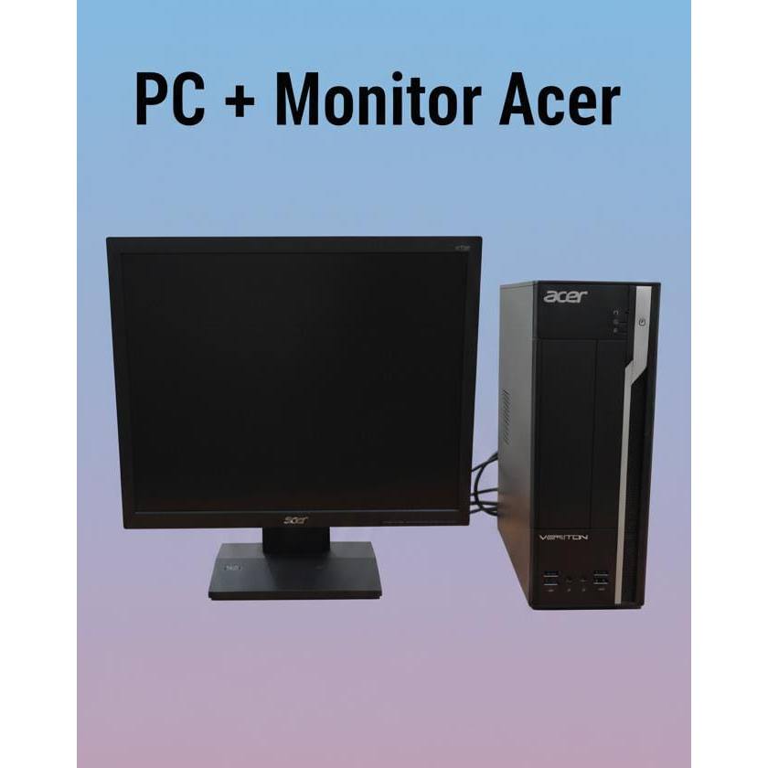 Monitor+PC acer , Mini PC Acer Veriton X2640 Core i5 4460T Plus Monitor 17 INCH