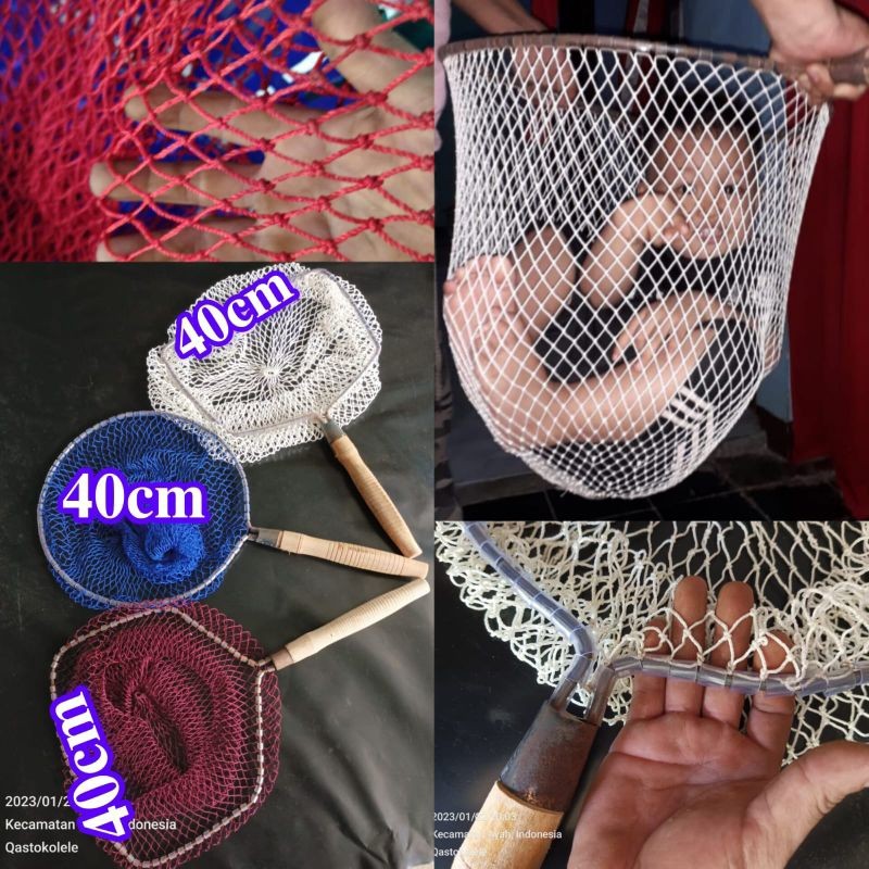 [ABIM SPORT] Serok Seser Serokan Ikan Besar Jumbo Jaring Ikan Nilon Tangguk Ikan Lamit Ikan Saringan