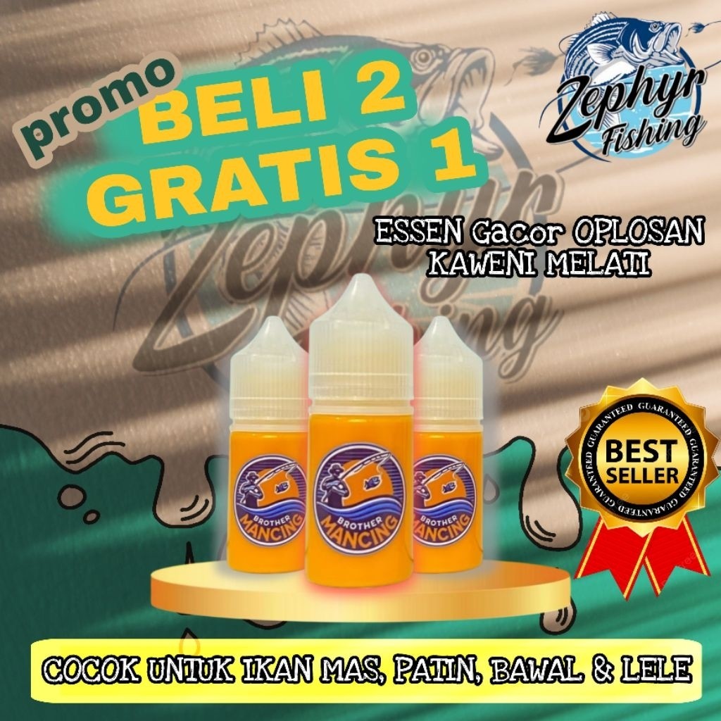 Esen Oplosan Kaweni Melati Ikan Mas Lele Patin Bawal 30ml | brader mancing essen jahat auto gacor