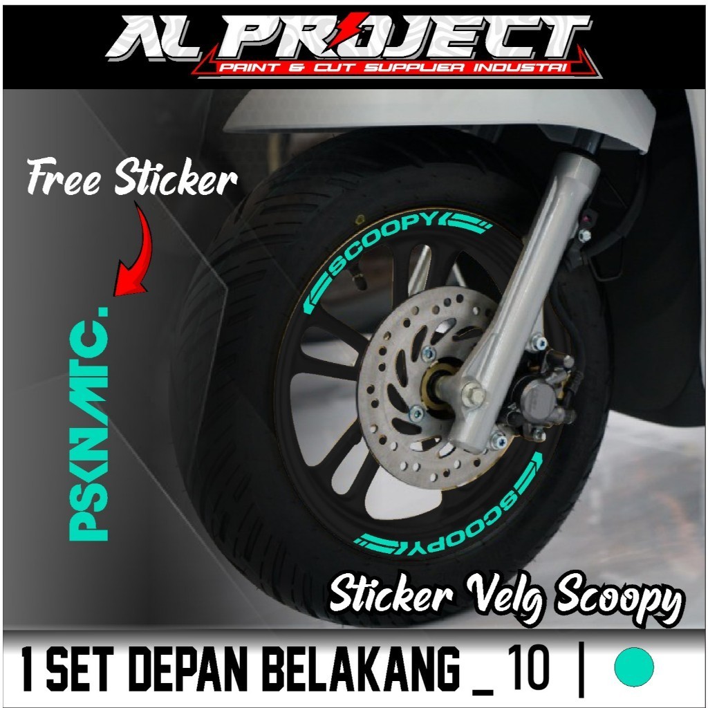 Cutting Sticker Velg Scoopy Free Stiker - Aksesoris Stiker Cutting Velg Honda Scoopy 2022 List Pelek