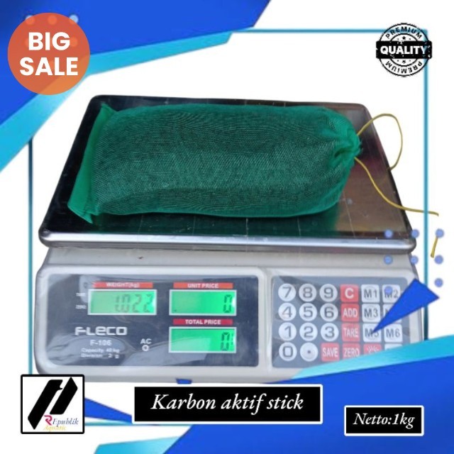 Karbon aktif stick 1kg plus waring / karbon aktif / karbon stick / karbon stik / filter air / carbon