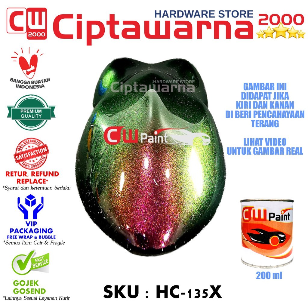 CwPaint Cat PU Bunglon Xiralic 200gr Light Comet HC135X - A4 CWS