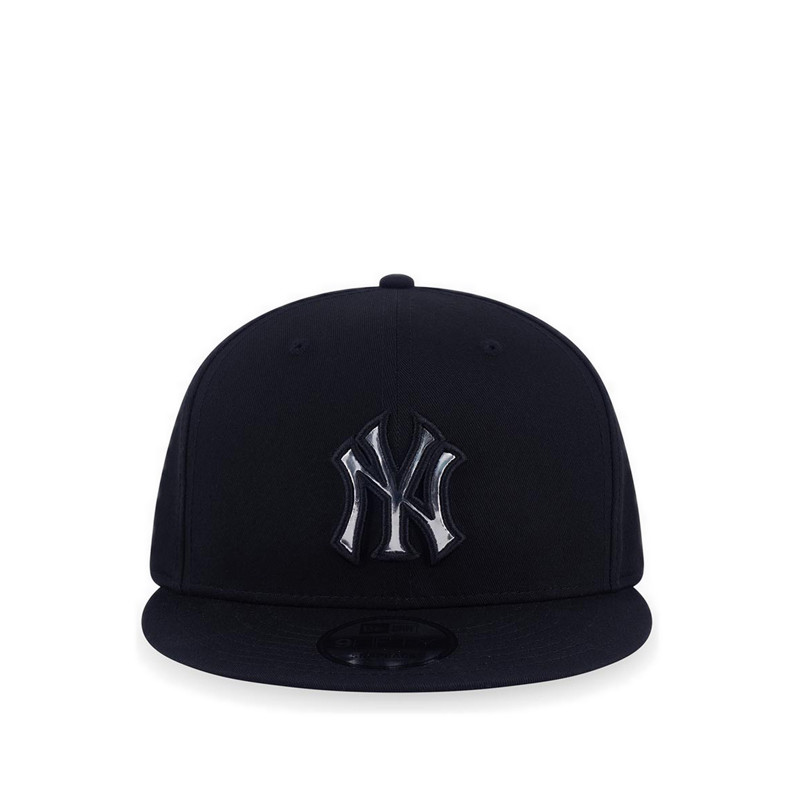 New Era 9FIFTY Thin Metal Infill Logo New York Yankees Men's Caps - Black