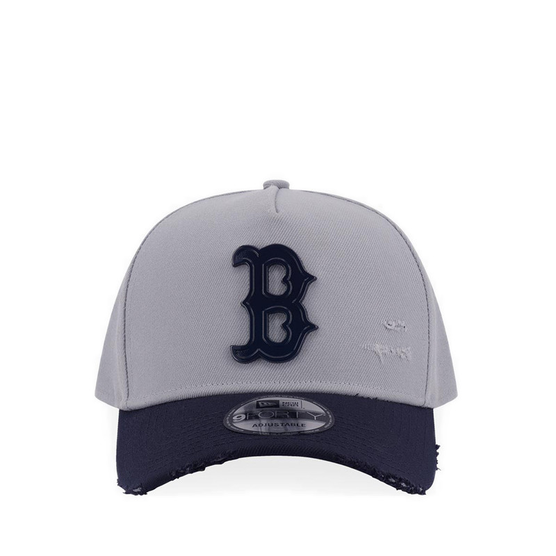 New Era 940Af Damage Metal Badge Boston Red Sox Men's Caps - Gray Navy