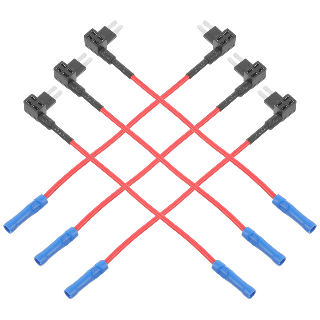 6 Pcs Fuse Tap Inline Automotive Replacement Fuse Holder Electrical Protection Device For Mini Fuse 