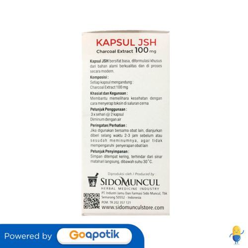 Sidomuncul Kapsul Jsh Botol 50 Kapsul