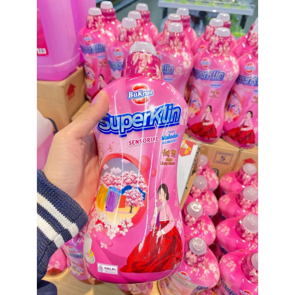 Bukrim Superklin 700ML Detergen Cair Sabun Cuci BuKrim Sensorial Chery Blossom detergent cair 700ml