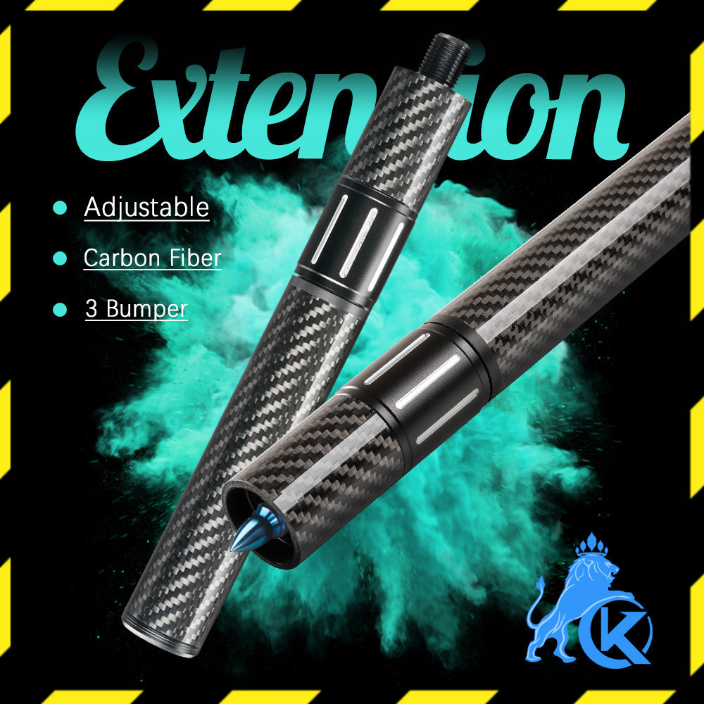 Carbon Fiber Billiards Extension Bumper, Extendable Stick, Billiard Accessories for Mezz Predator, K