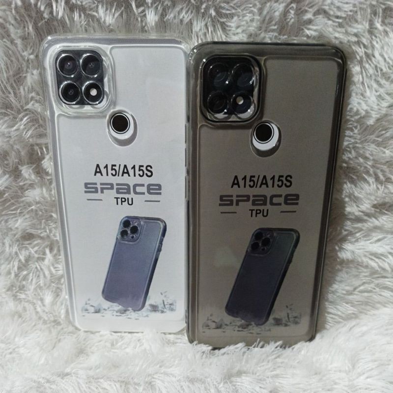 SoftCase Casing Oppo A15/A15S Silikon Bening Transparan Pelindung Belakang HP Camera