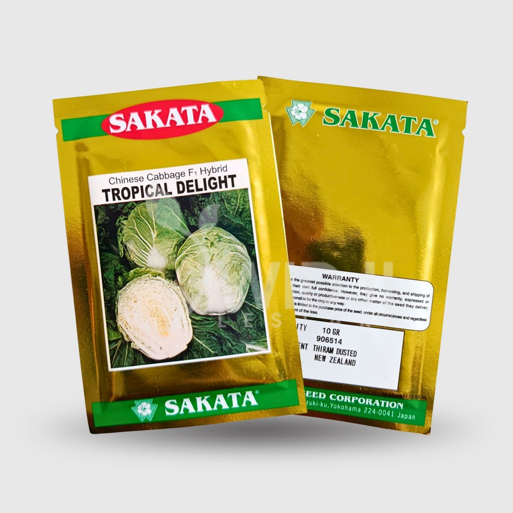 Benih Sawi Putih Tropical Delight 10gr Tanpa Bulu Original Sakata
