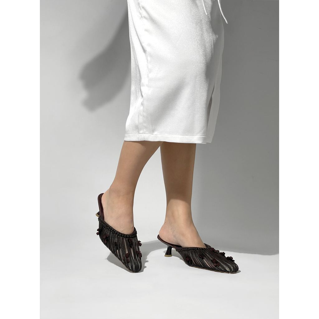 Eve - Ladies Kitten Heels - Chocolate (Koleksi WATT for Natalia Kiantoro JFW 2026)
