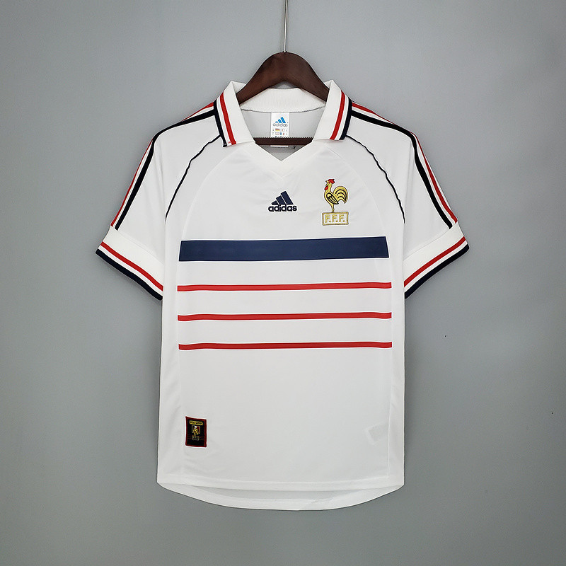 Jersey Retro France 1998 away A88 Bola Retro football T shirt pria