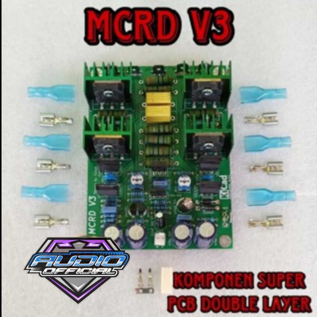 Kit Driver Power Amplifier MCRD V3 Mono Karakter Low Sub Original