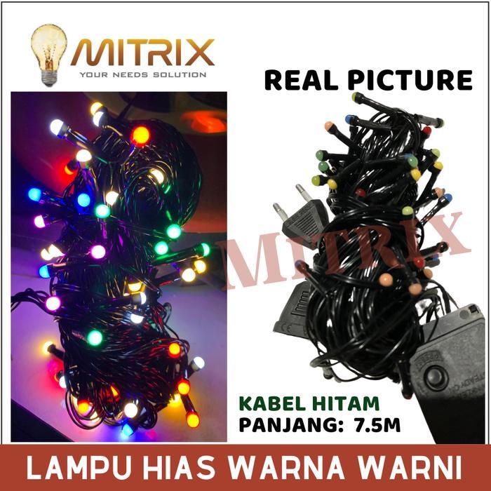 Lampu Natal Gantung Hias Tumblr LED Warna Warni Rainbow Pelangi