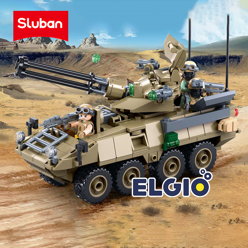 JAJAROMA  Sluban Bricks Tank Tentara Army OEF Stryker B1258