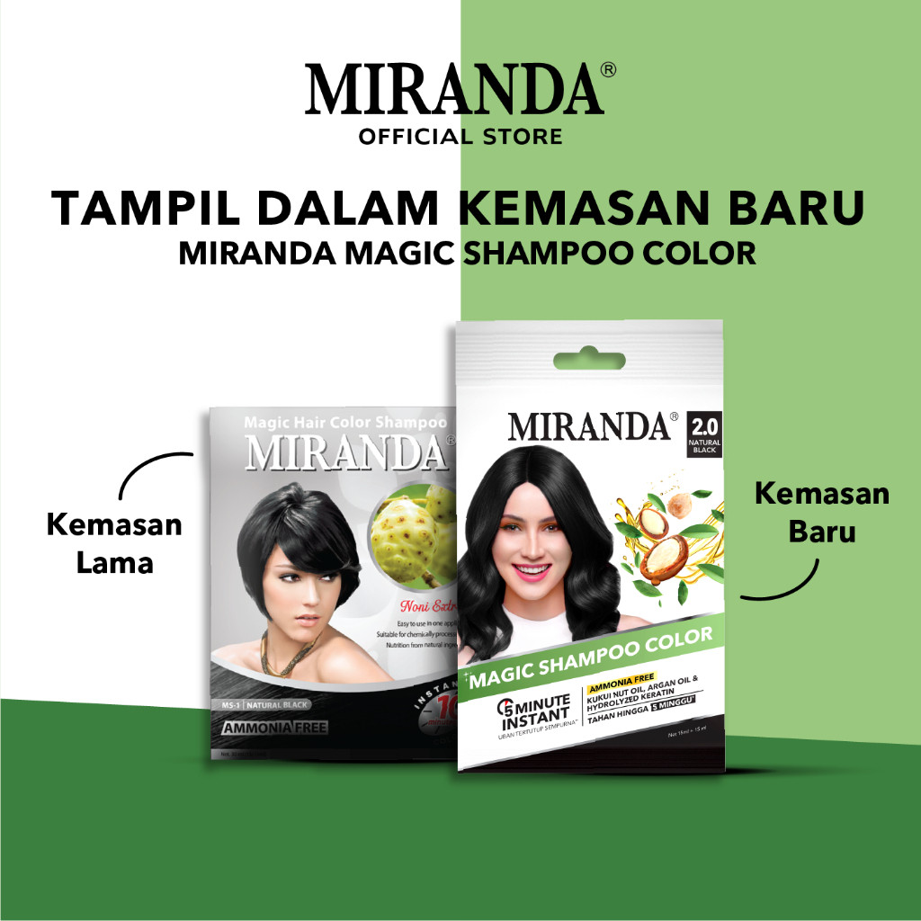 MIRANDA Magic Shampo (sampo semir) 30ml