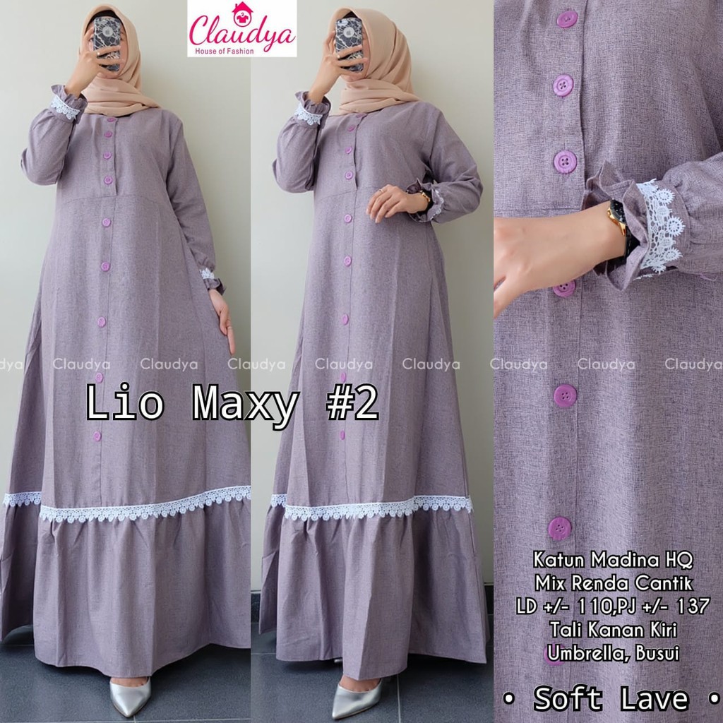 BAJU MUSLIM / GAMIS SYARI / DRESS MUSLIM / LIO MAXY 2 GAMIS BUSUI TERBARU
