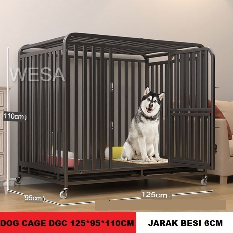 kandang anjing hewan peliharaan besi jumbo besar premium mewah murah promo // iron big jumbo pet dog