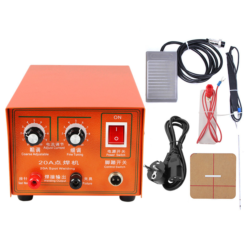 Jewelers 20A Spot Welder Gold Silver Jewelry Welng Machine Portable Electronic Sparkle Welder Machin